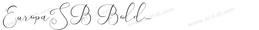 EuropaSB Bold字体转换